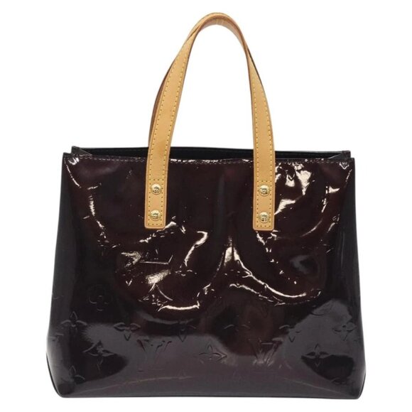 LOUIS VUITTON Monogram Vernis Reade PM Hand Bag Amarante - Picture 3 of 15